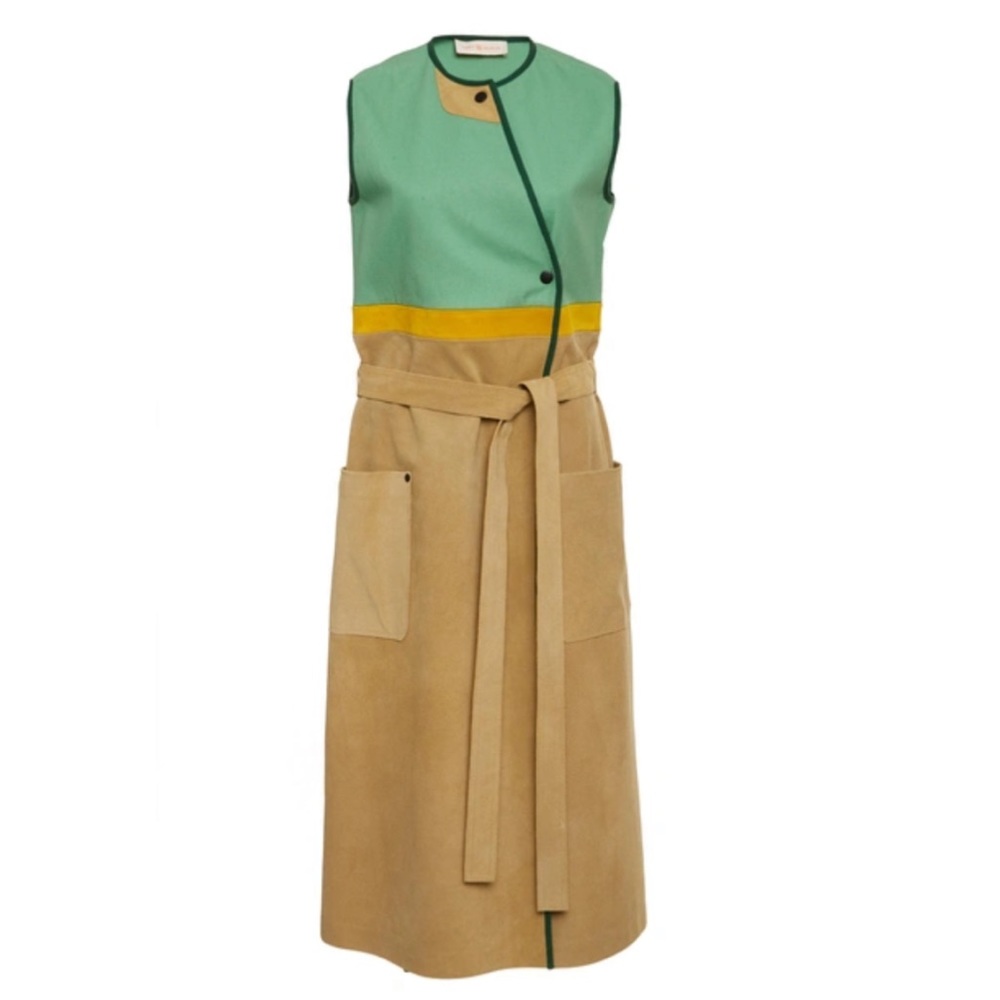 Moving sale Tory Burch Angela Colorblock Vest In Multi dress NWT